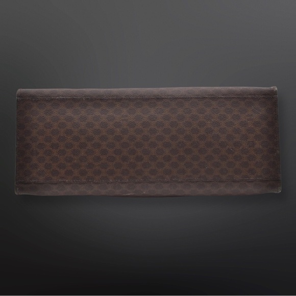 CELINE Macadam Blason Shoulder Tote Bag PVC Leather Brown - Picture 3 of 12